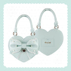 Vintage Sweetheart - Lace Bow Heart Lolita Handbag - image 11