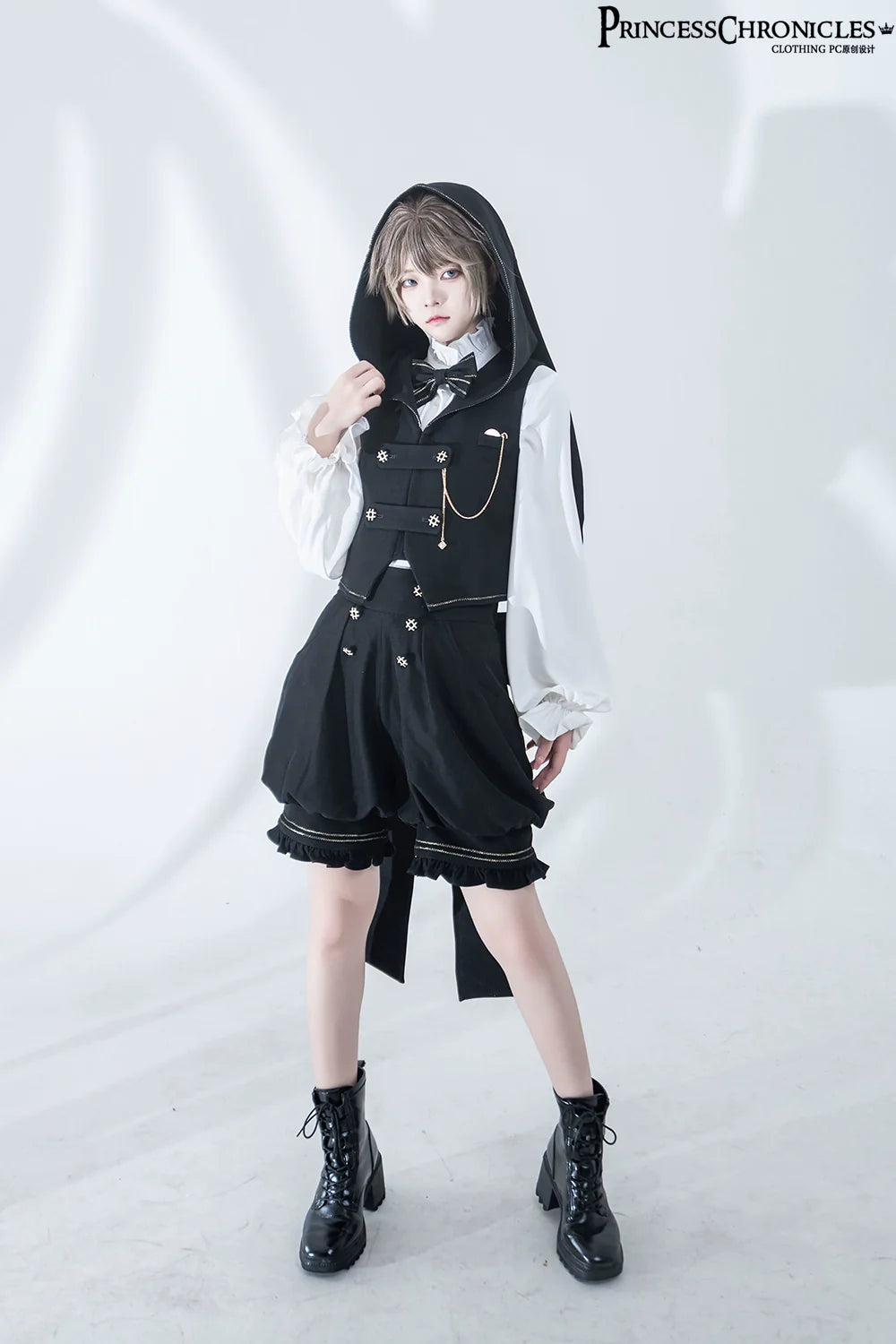Desperate Bunny - Ouji Lolita Vest Shorts Set - image 29