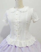 Daily Lolita White Short Sleeve Shirt - image 1