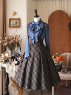 Forest Dew - Elegant Lolita Slim-Fit Shirt with Detachable Jabot - image 8