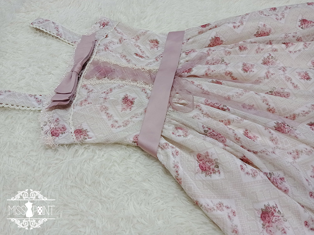 Woody Rose - Elegant Floral Lolita JSK Dress - image 15