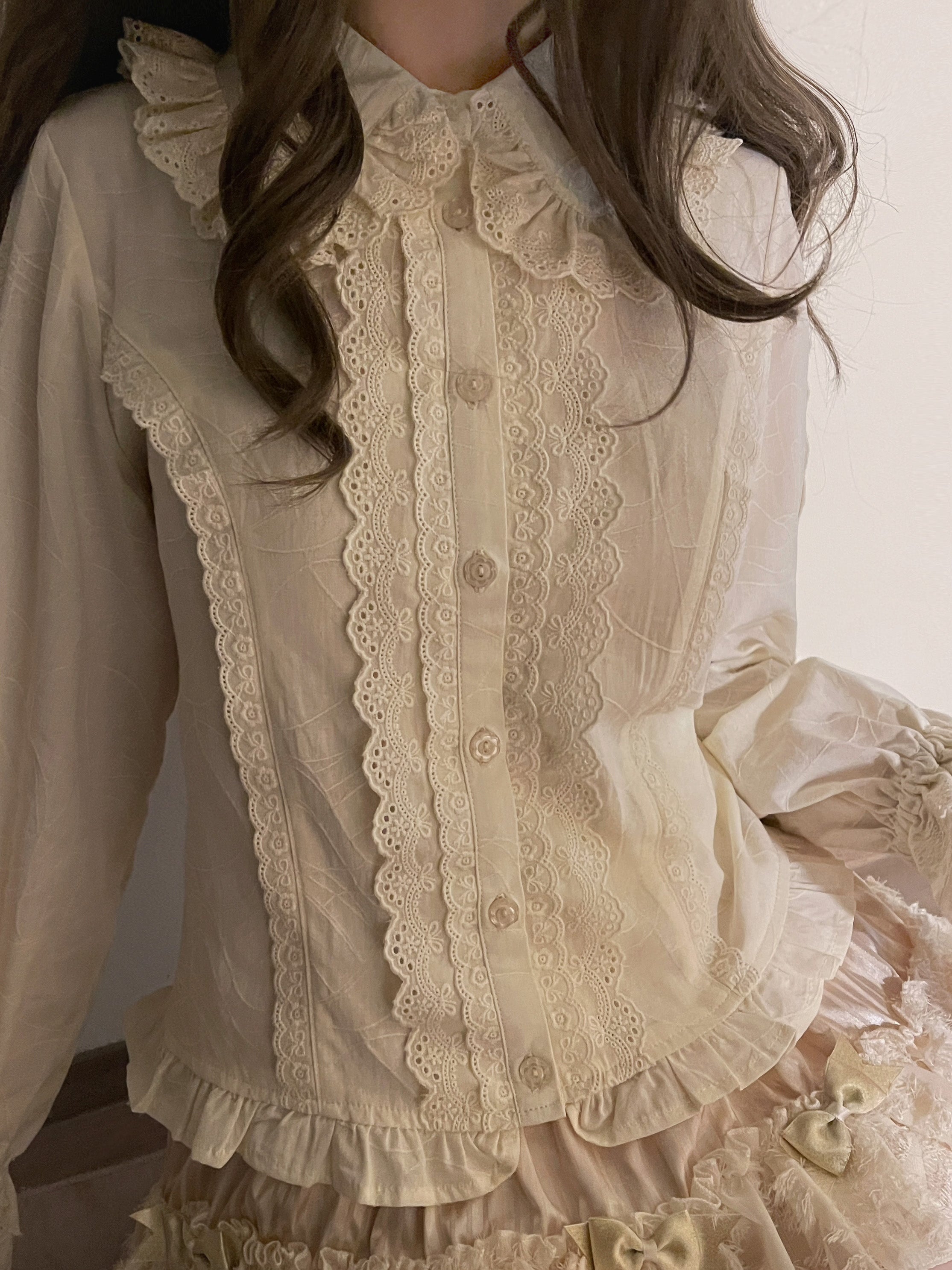 Lily - Kawaii Lolita Blouse Soft Girl Bubble Puff Sleeve - image 10
