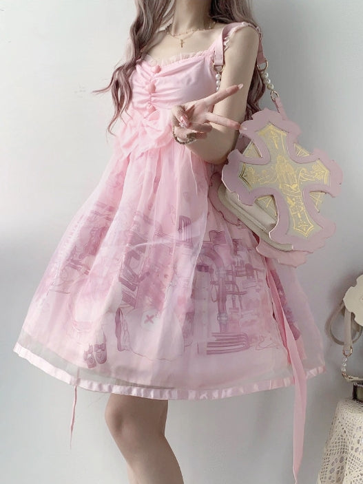 Temple Morning Hymn - Vintage Lolita Crossbody Bag - image 13