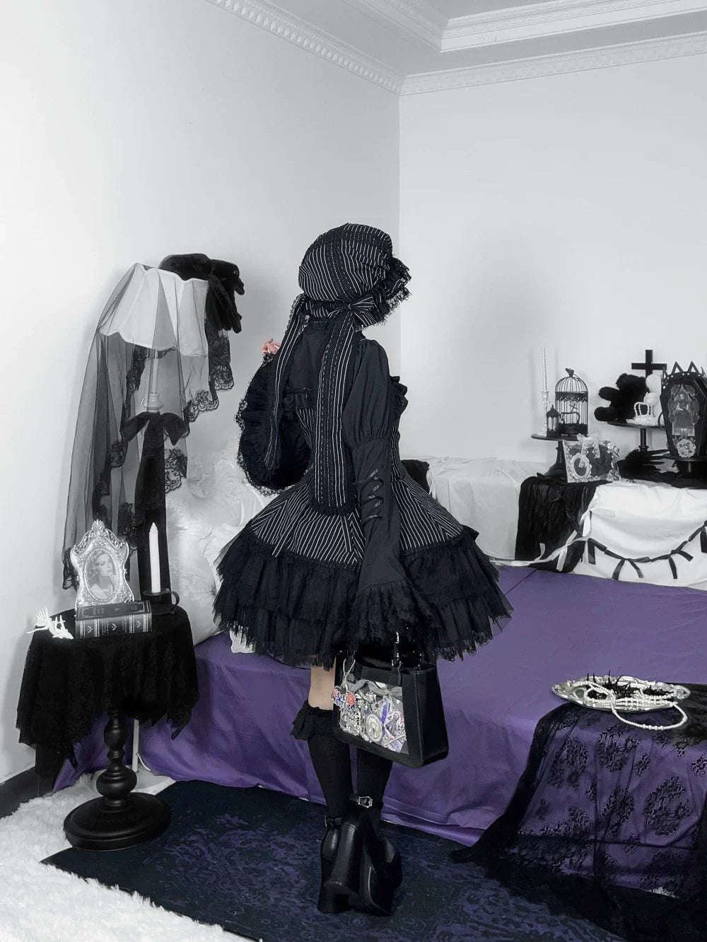 Bunny Fantasy Gothic Lolita JSK Dress and Princess Sleeve Shirt - image 26