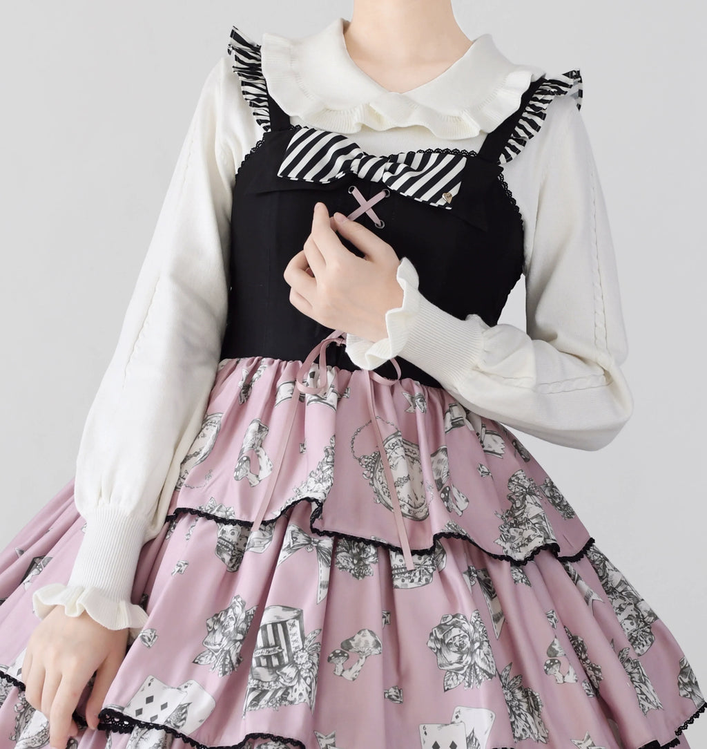 Puff Sleeve Knit Lolita Undershirt - image 11