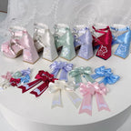 Sakura Oath - Sweet Lolita Chunky Heel, 3D Floral Decoration - image 2