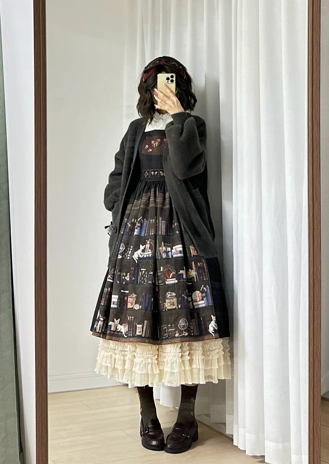 German Bookshelf - Classic Lolita Printed JSK Dress - image 28