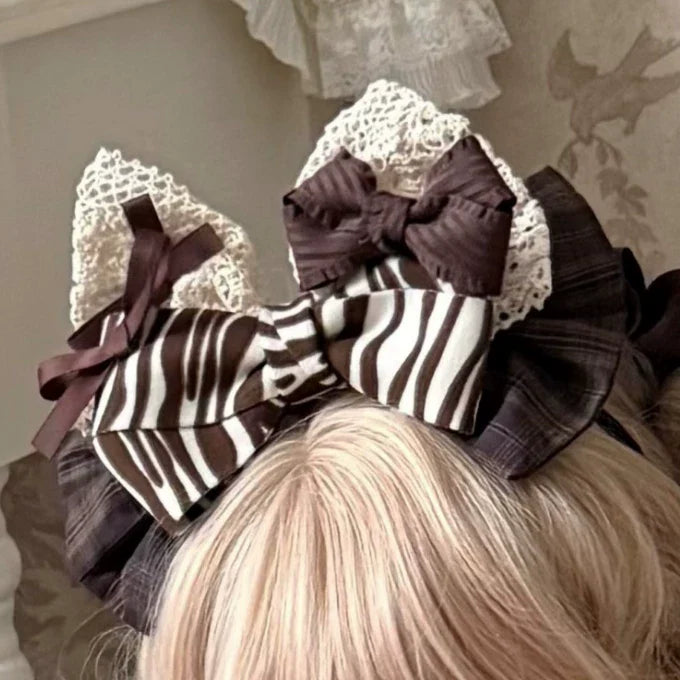 Coco Grace - Plaid Kawaii Lolita JSK Dress, Layered Ruffle & Bow and Accessories - image 20