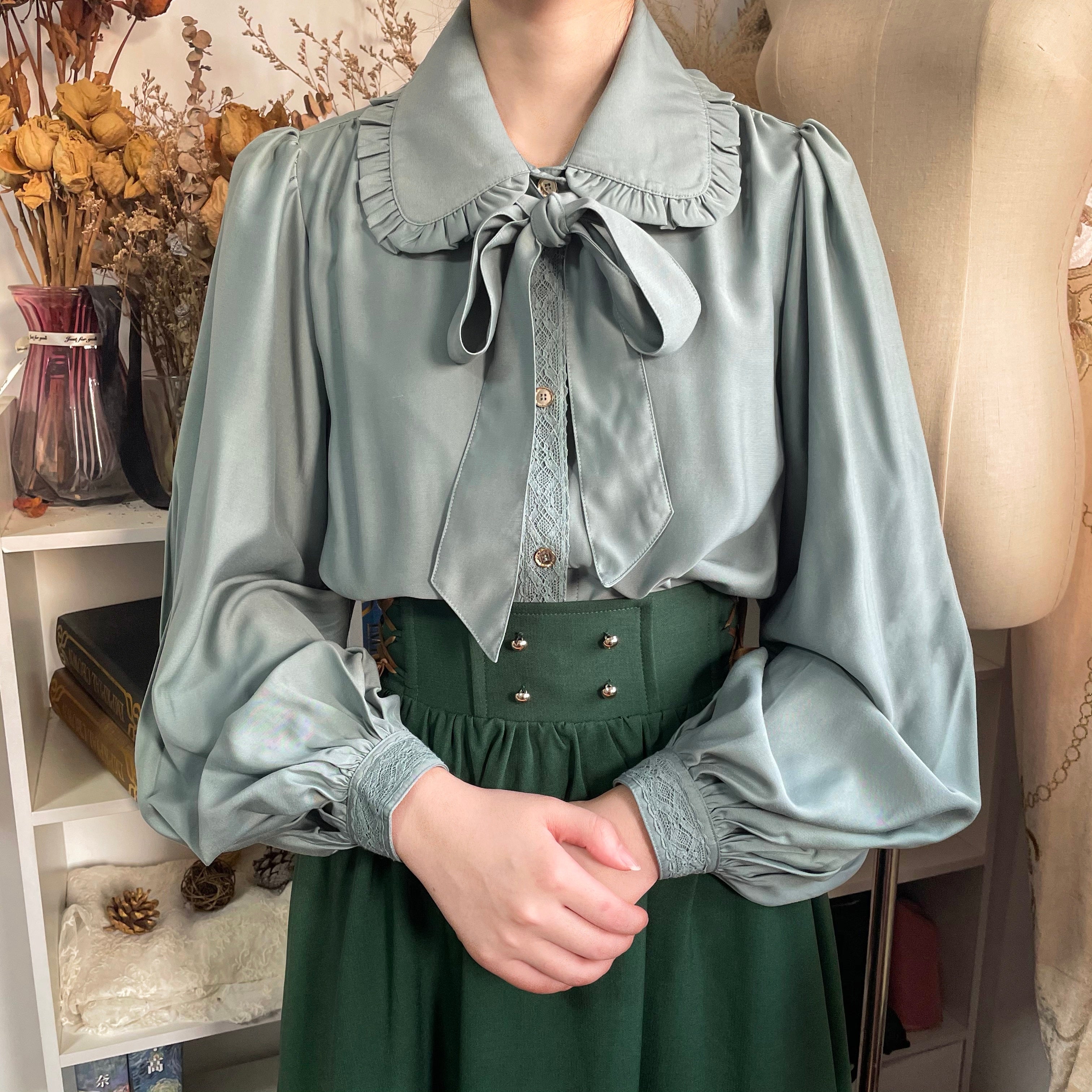 Mayer's Whisper - Vintage Lolita Large Sleeve Blouse - image 24