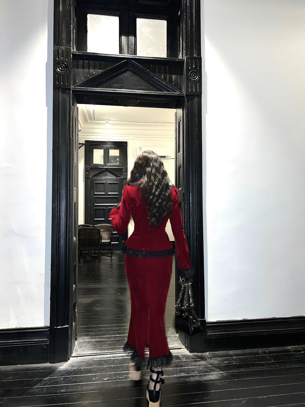 Poisonous Apple - Burgundy Lolita Jacket and Fishtail Skirt Options - image 8