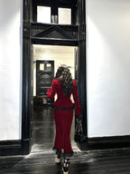 Poisonous Apple - Burgundy Lolita Jacket and Fishtail Skirt Options - image 8