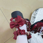 Fairy Godmothe - Preppy Style Flat Shoes Mid Heel Round Toe Lolita Shoes - image 17