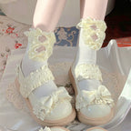 Cute Bow Candy-Colored Lolita Flat Shoes - image 29