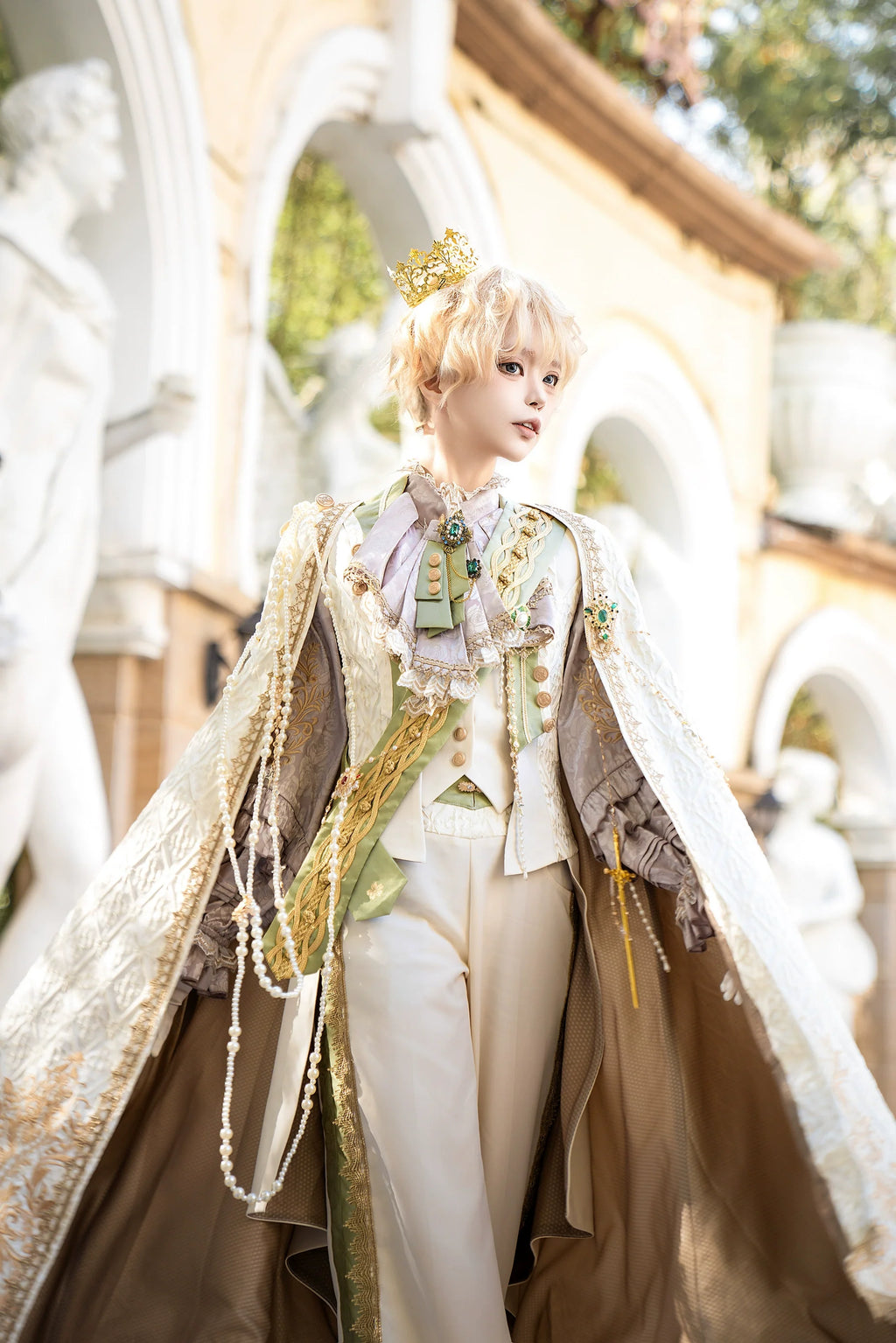 Narsesus - Ouji Lolita Tailcoat, Shirt, Pants, Cape and Accessories - image 4
