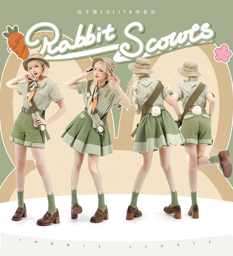 Bunny Trip - Green Ouji Lolita Suit Collection - image 15