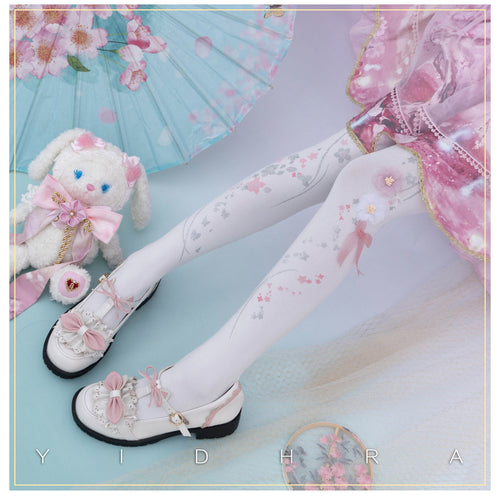 Chinese Qi Lolita 3D Print Pantyhose - image 1