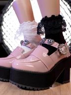 Liziliangchan Wing Cross Lace Lolita Socks - image 3