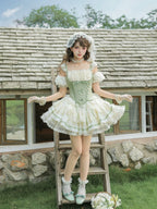 Unfailing - Classic Lolita Bow Jacquard Corset JSK Dress - image 20