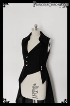 Red Shadow - Irregular Ouji Lolita Prince Vest - image 2
