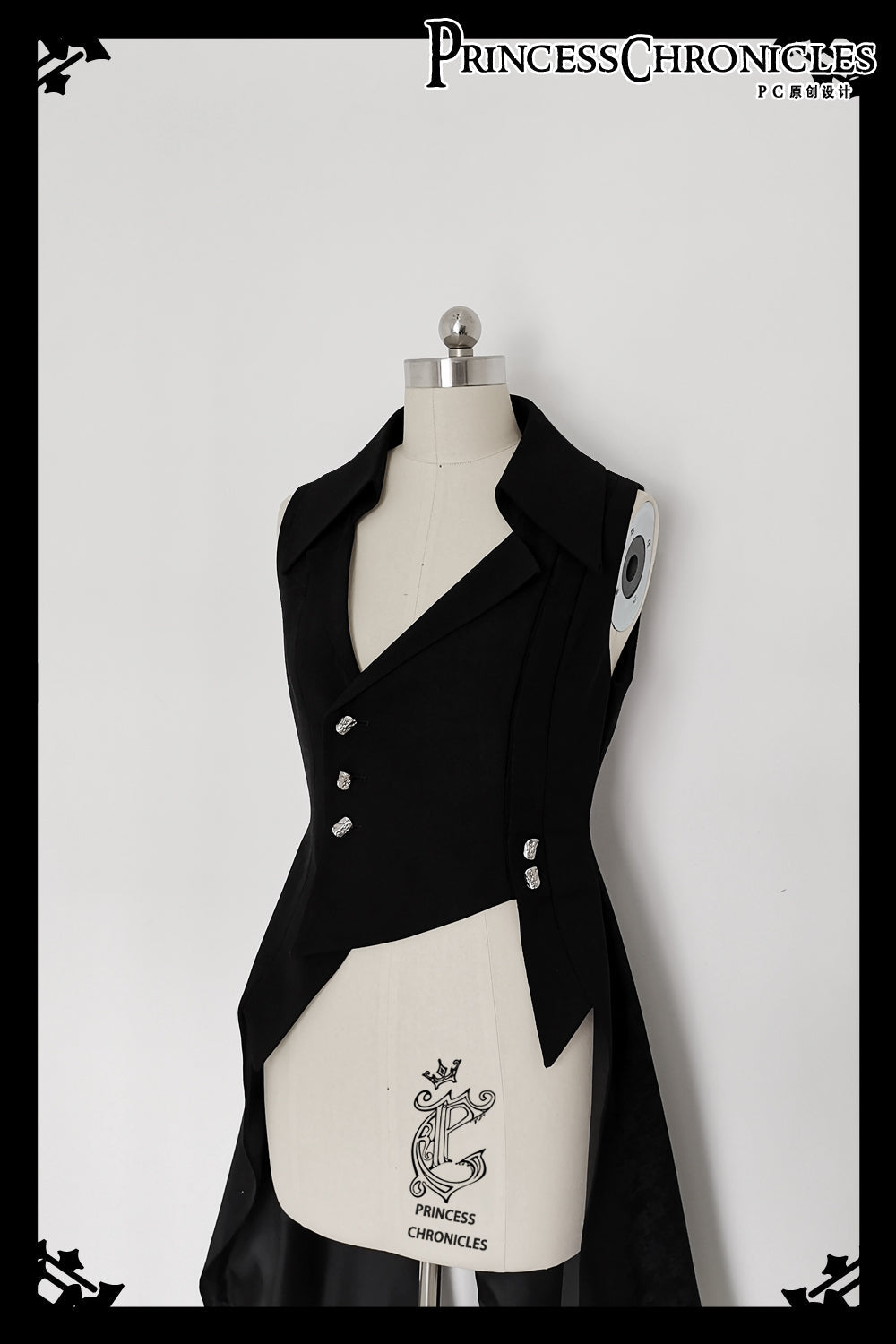 Red Shadow - Irregular Ouji Lolita Prince Vest - image 2