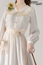 Elegant Lolita Shirt and Midi Skirt Options - image 1