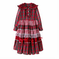 Vintage Lolita OP Dress Red Lolita Plaid Dress for Spring Summer - image 25