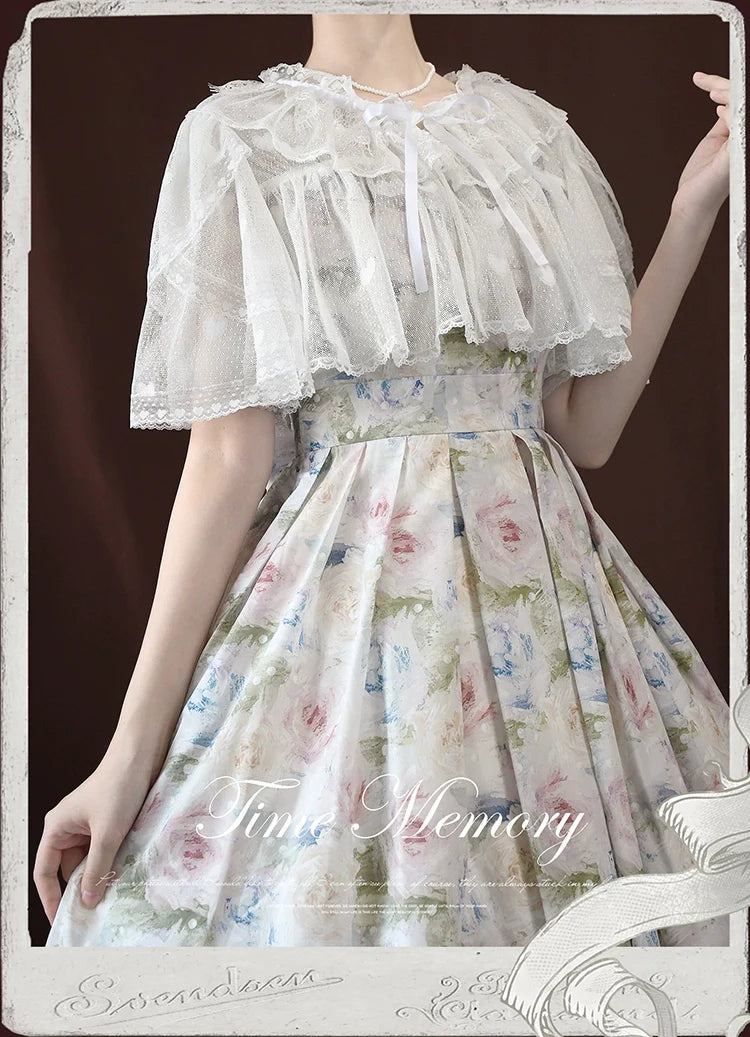Sweetheart Curtain - Sweet Lolita Shawl Short Sleeve Lace Cardigan - image 1