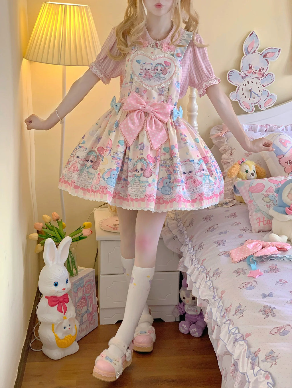 Puppy Parks - Sweet Lolita Kawaii Puppy Lolita Salopette - image 17