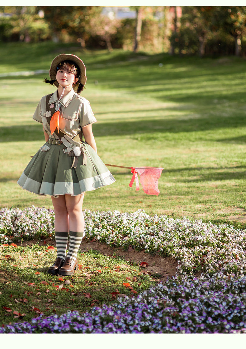 Bunny Trip - Green Ouji Lolita Suit Collection - image 8