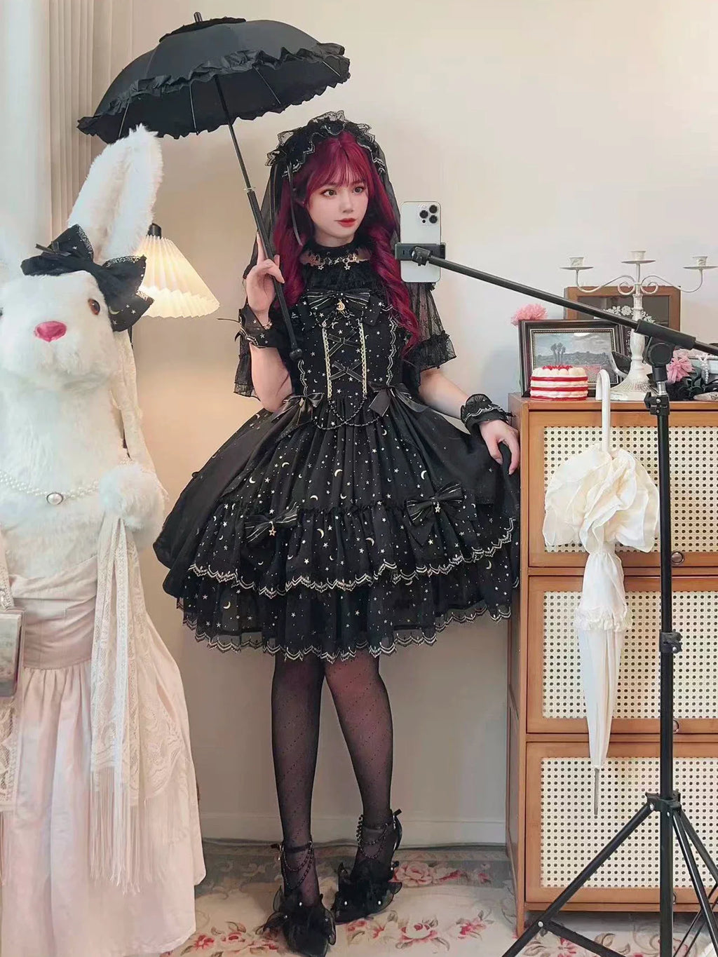Starlight Nocturne Classic Lolita JSK and Accessories - image 10