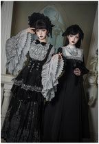 Raven's Night Song Oriental Gothic Lolita Dress Set - image 21