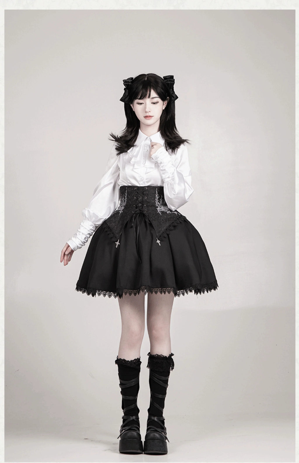 Thorny Night Gothic Lolita Bust-Support JSK - image 29