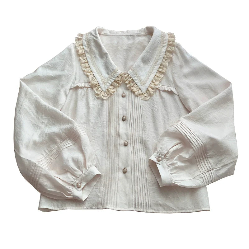 Elegant Lolita Shirt and Midi Skirt Options - image 17