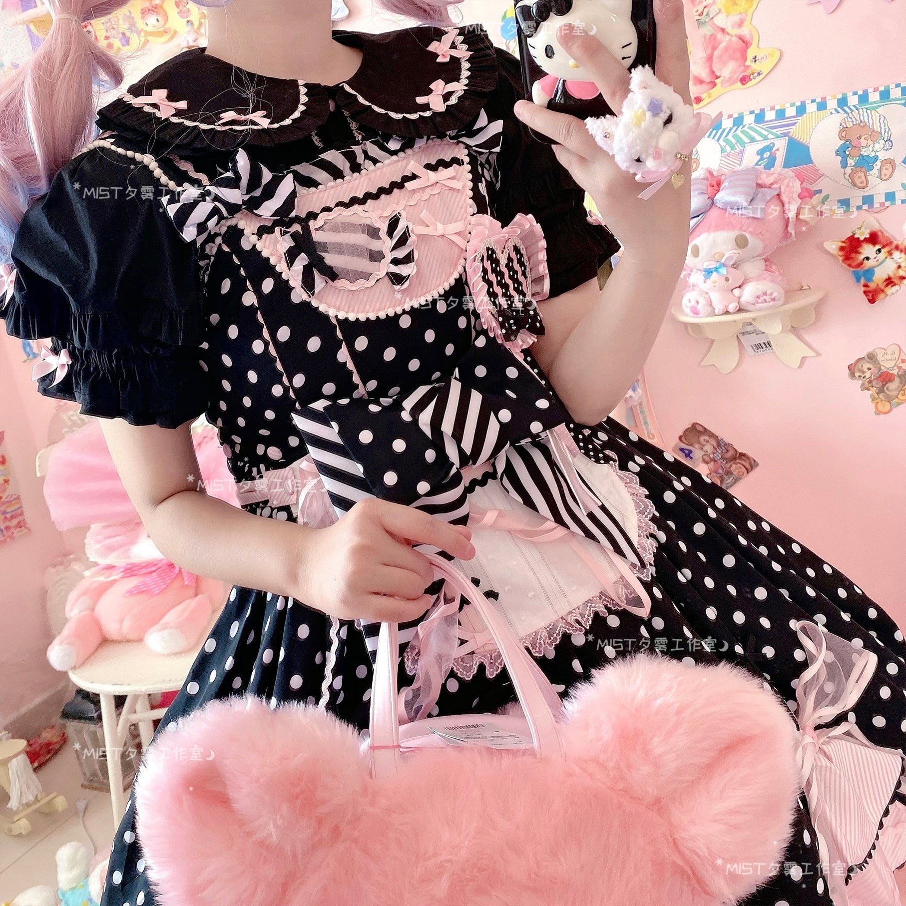 Creamy Condensed Milk - Kawaii Lolita Short-Sleeve Shirt - image 8