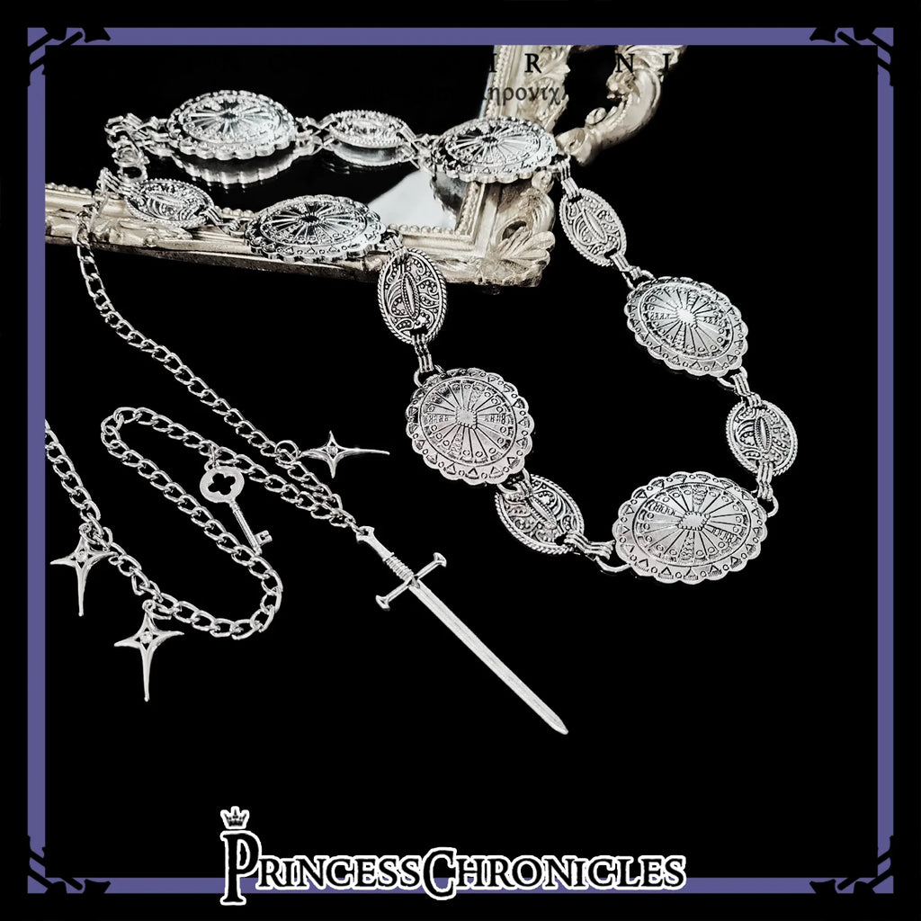 Rabbit Hunt 2.0 Retro Ouji Lolita Metal Waist Chain - image 1