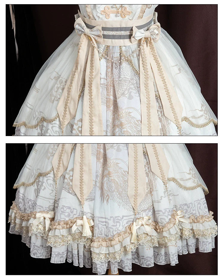 Yue Long Shi Yun - Daily Han Lolita Cake JSK - image 17