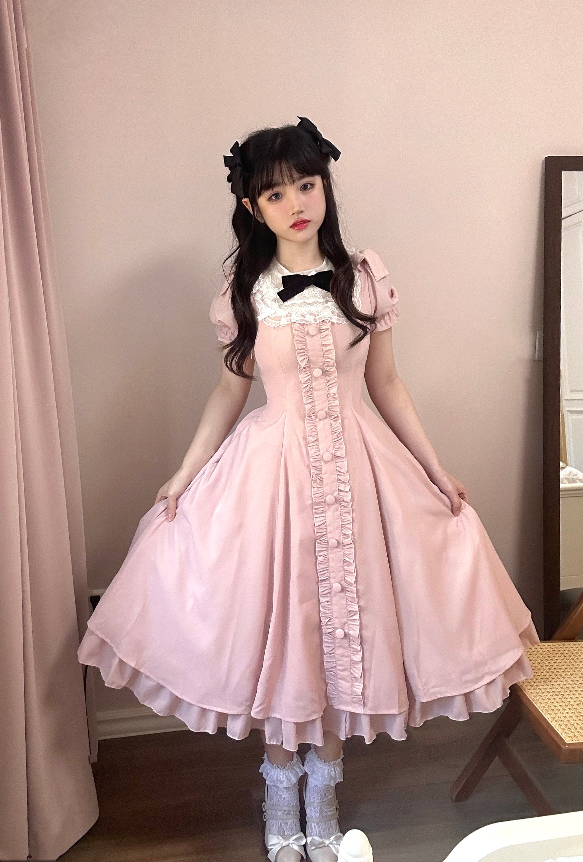 Long Vesion Elegant and Vintage Lolita OP - image 1