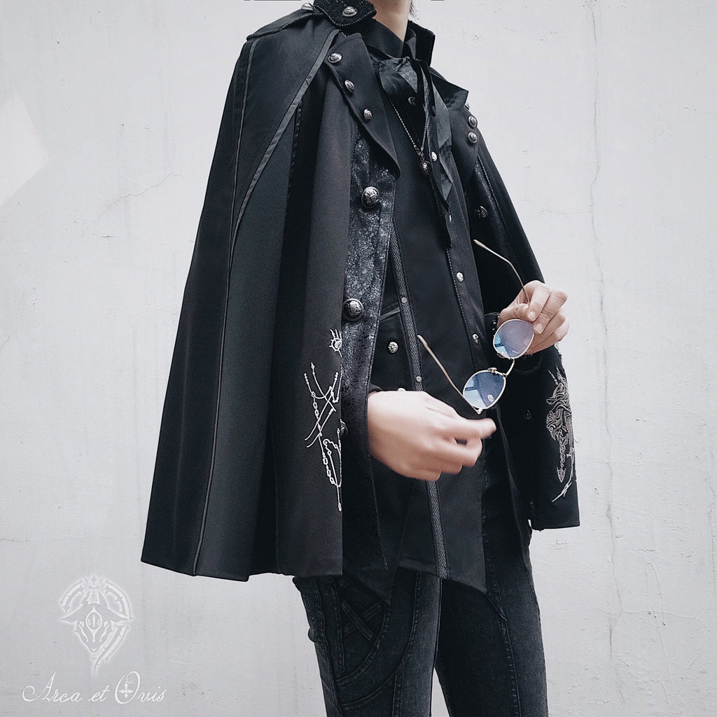 Checkers - Gothic Lolita Cloak, Ouji Lolita Cape - image 7