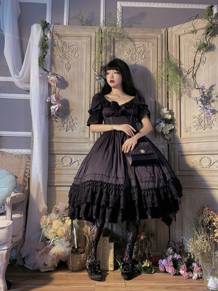 CLA Vintage French Lolita OP Dress - image 59