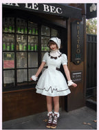 Mint Prescription - Old School Lolita Striped OP Dress, Electrocardiogram Trace and Accessories - image 3