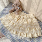 Kawaii Lolita Skirt Lace Cake Short SK - image 4