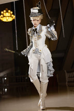Lost Alice - Ouji Lolita Coat Checkered Prince Outwear - image 1