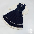 Rose Doll - Elegant Lolita Striped Fishbone Skirt - image 82