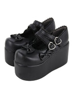 Angelic Imprint - Punk Lolita Shoes High Platform Shoes with Bow - image 4