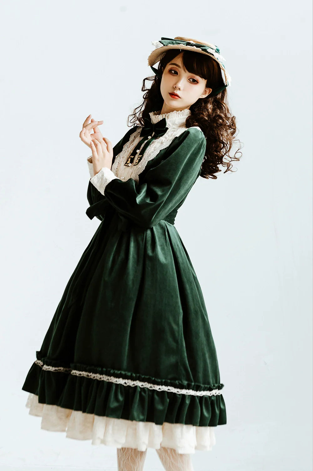 Vintage Elegant Velvet OP Dress - image 50