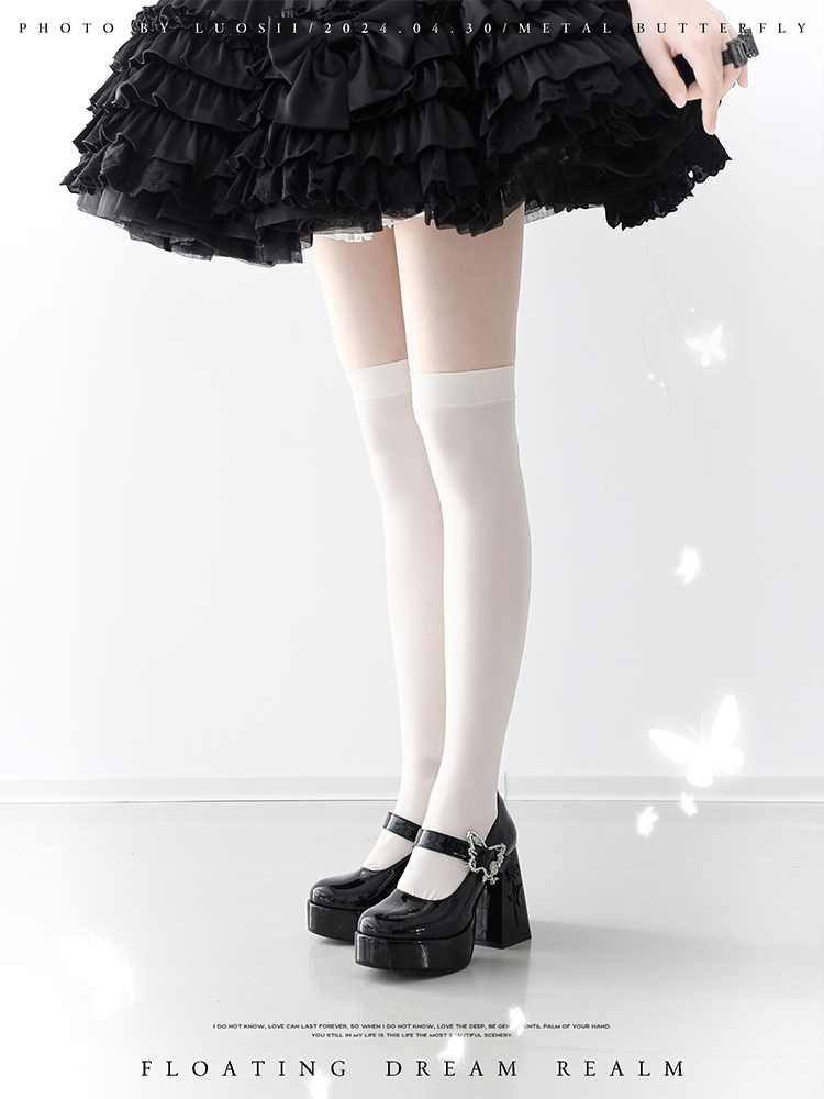 The cycle of all things - Lolita High Platform Shoes with Elegant Butterfly Buckle - image 7