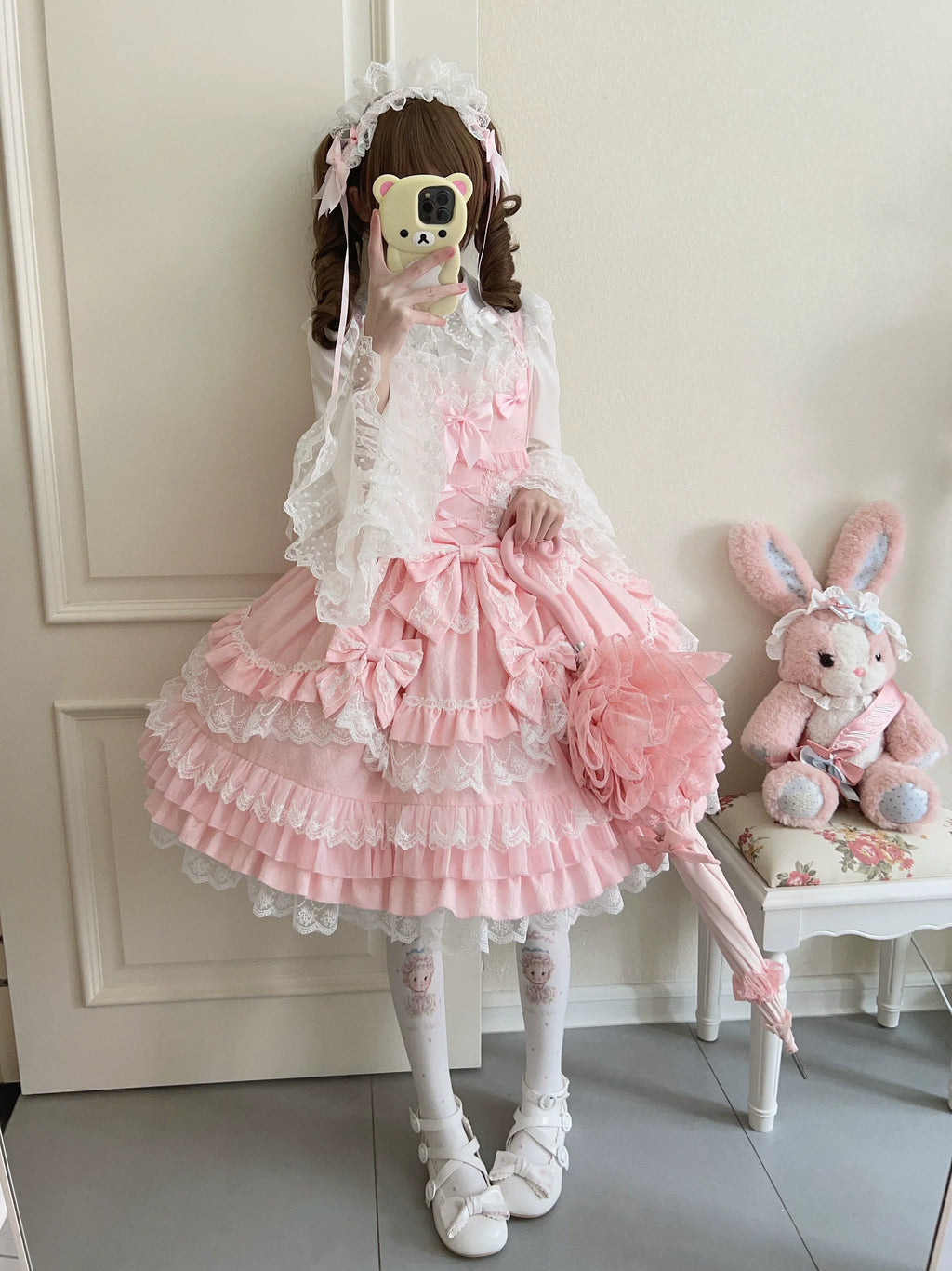 Flower Ode - Doll-like Sweet Lolita Jumper Dress - image 8