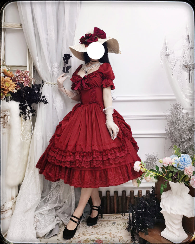 CLA Vintage French Lolita OP Dress - image 50
