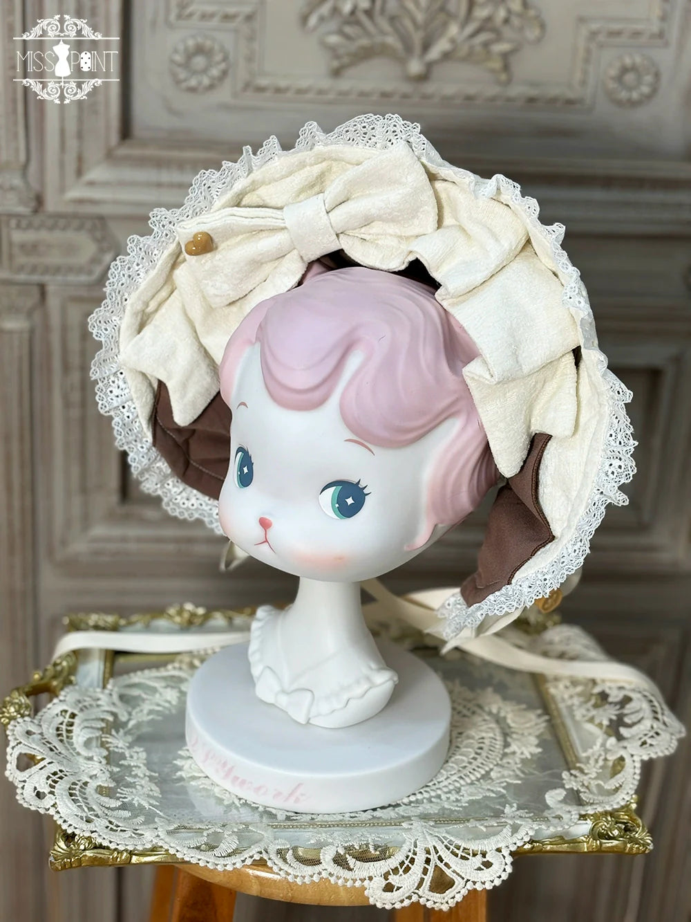 Classical Chocolate - Lolita Bowler Hats, BNT, Berets, Jabot and Brooches - image 11