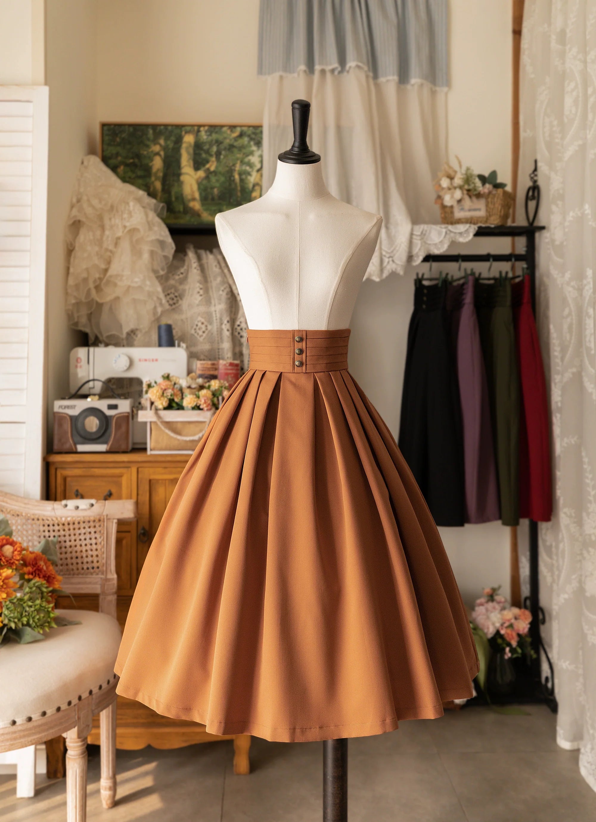 Forest Basket - Elegant Lolita Pleated SK - image 17